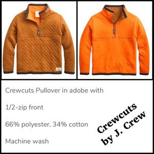 NWOT Crewcuts Half-zip Reversible Quilted Pullover